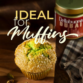 Dellabuona Pistachio Cream on toast suggests easy breakfast or brunch inspiration.