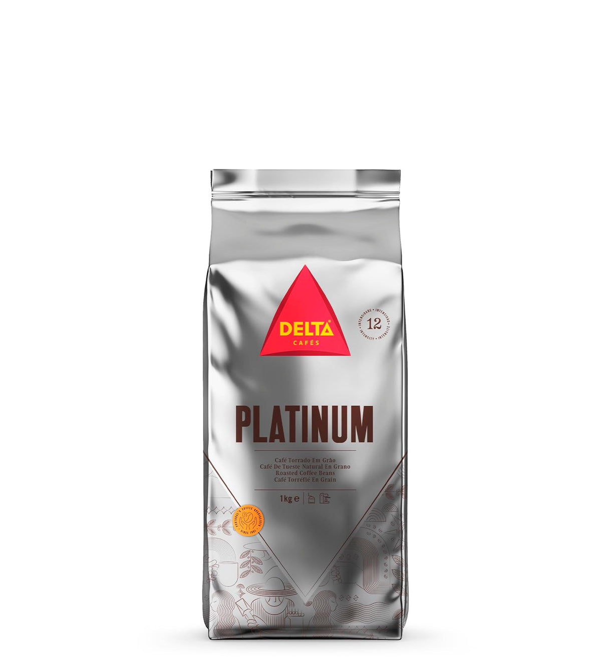 Delta Cafés Platinum beans espresso aroma with a balanced body for a smooth start