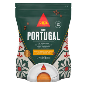 Delta Cafés Portugal ground coffee pack3 back view highlighting packaging