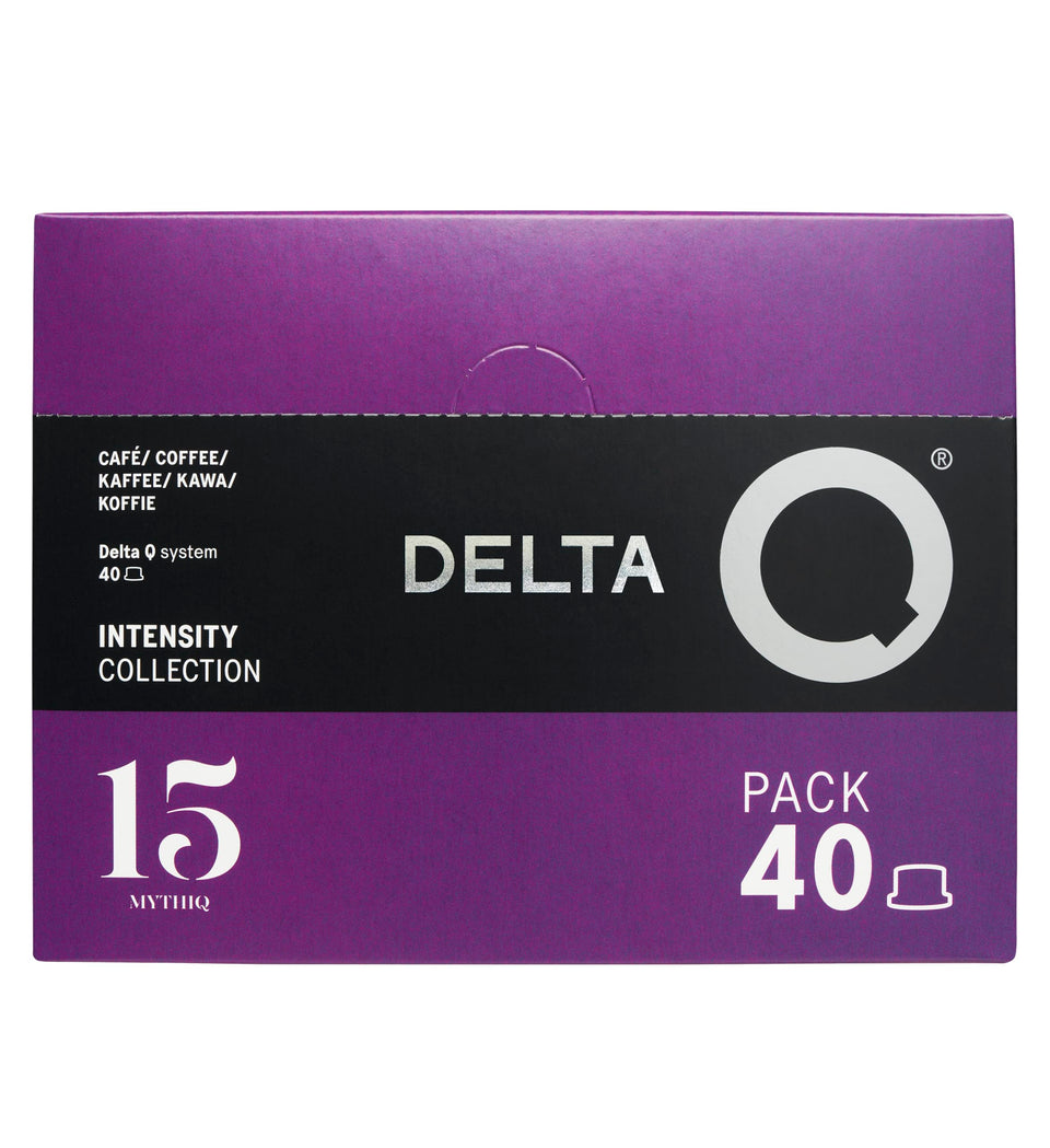 Delta Q MythiQ espresso pods XL 40-pack for convenient at-home brewing