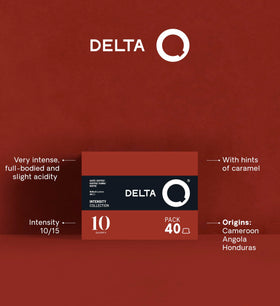 Delta Q Qalidus espresso shot with crema