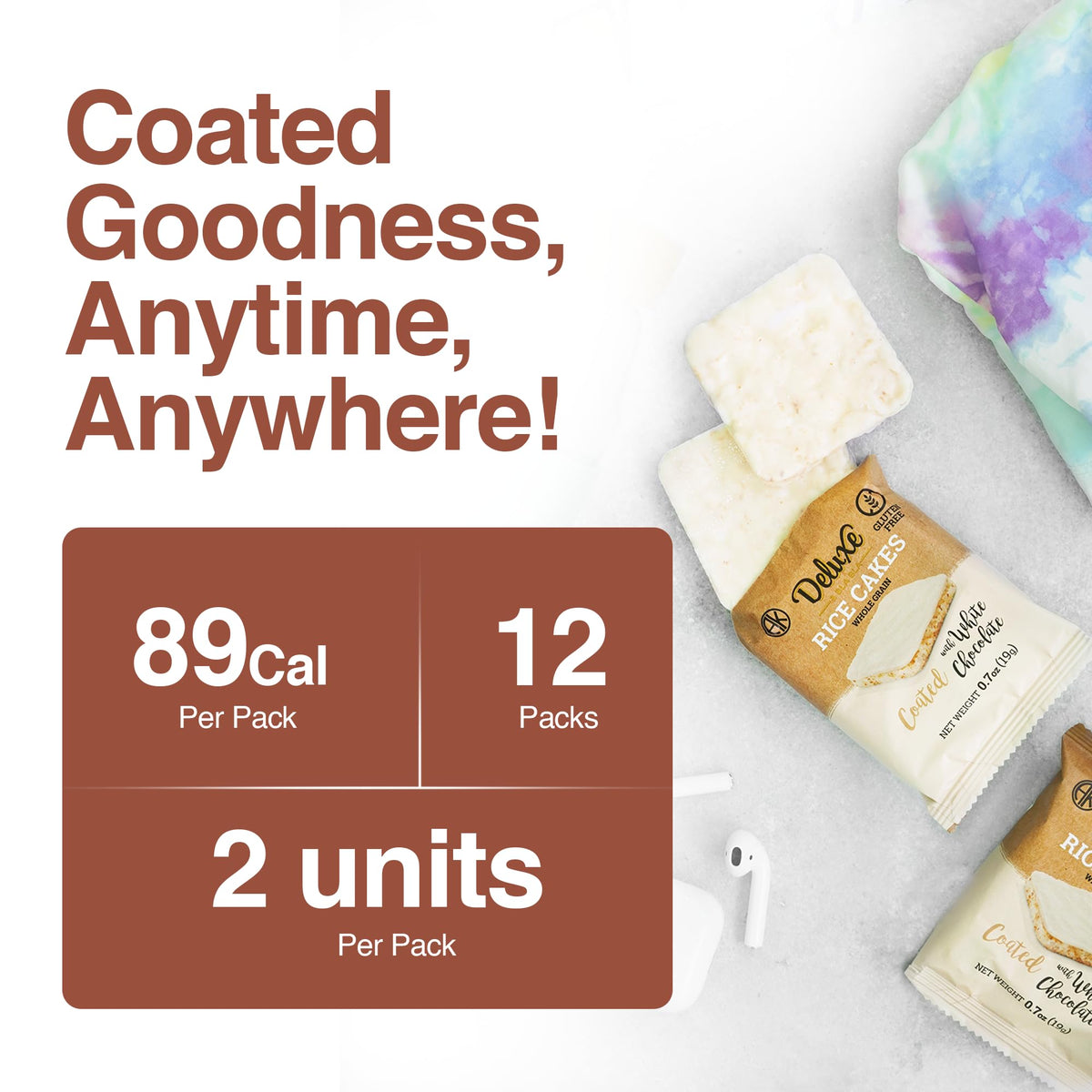 Deluxe & Bla Bla gluten-free, kosher rice cakes—clean ingredients for balanced snacking