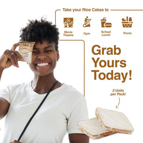 Deluxe & Bla Bla dark chocolate-coated rice cakes, bold flavor for balanced snacking.