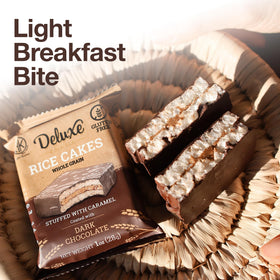Deluxe & Bla Bla dark chocolate coating on caramel center invites a balanced treat.