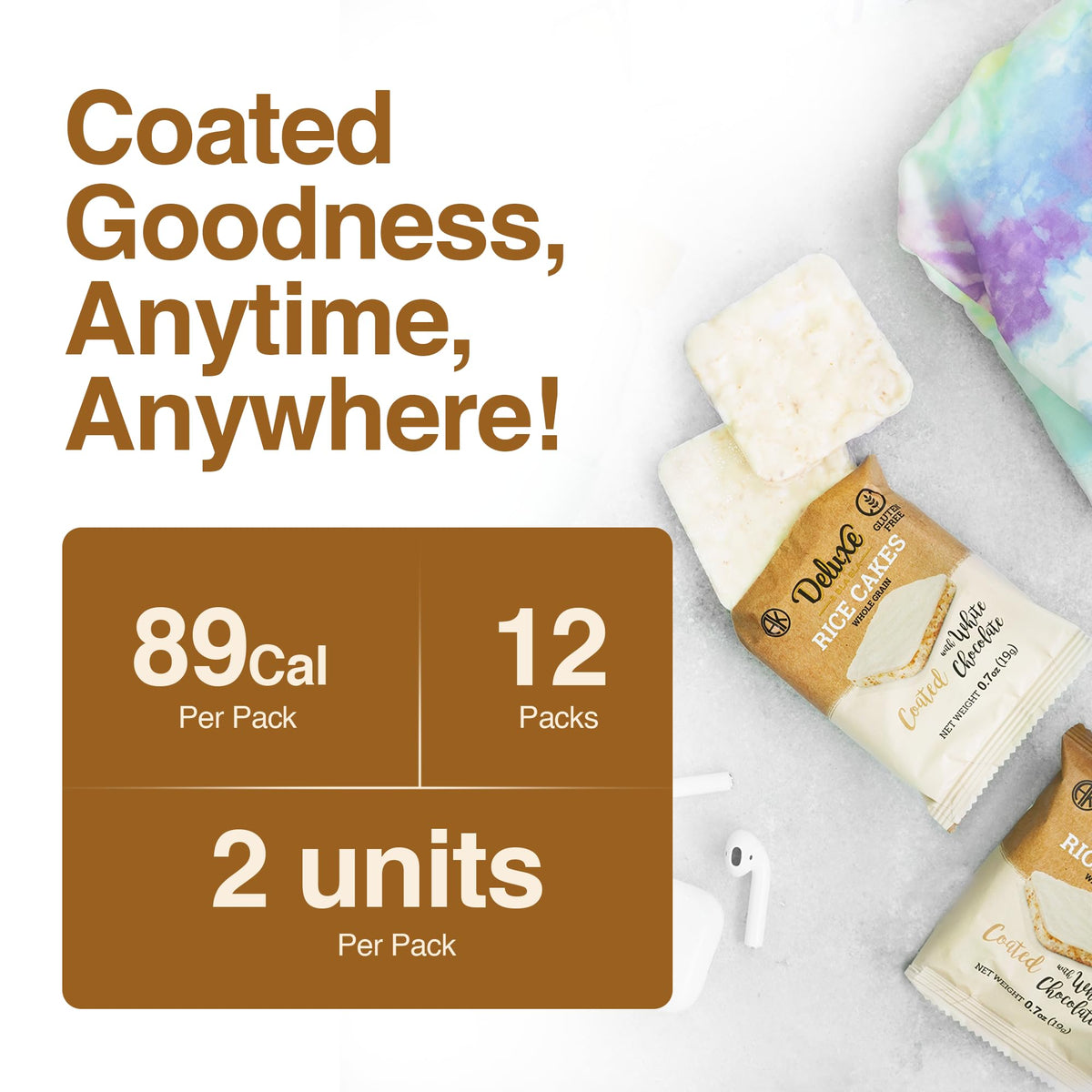 Deluxe & Bla Bla gluten-free kosher ingredients badge on packaging for peace of mind.