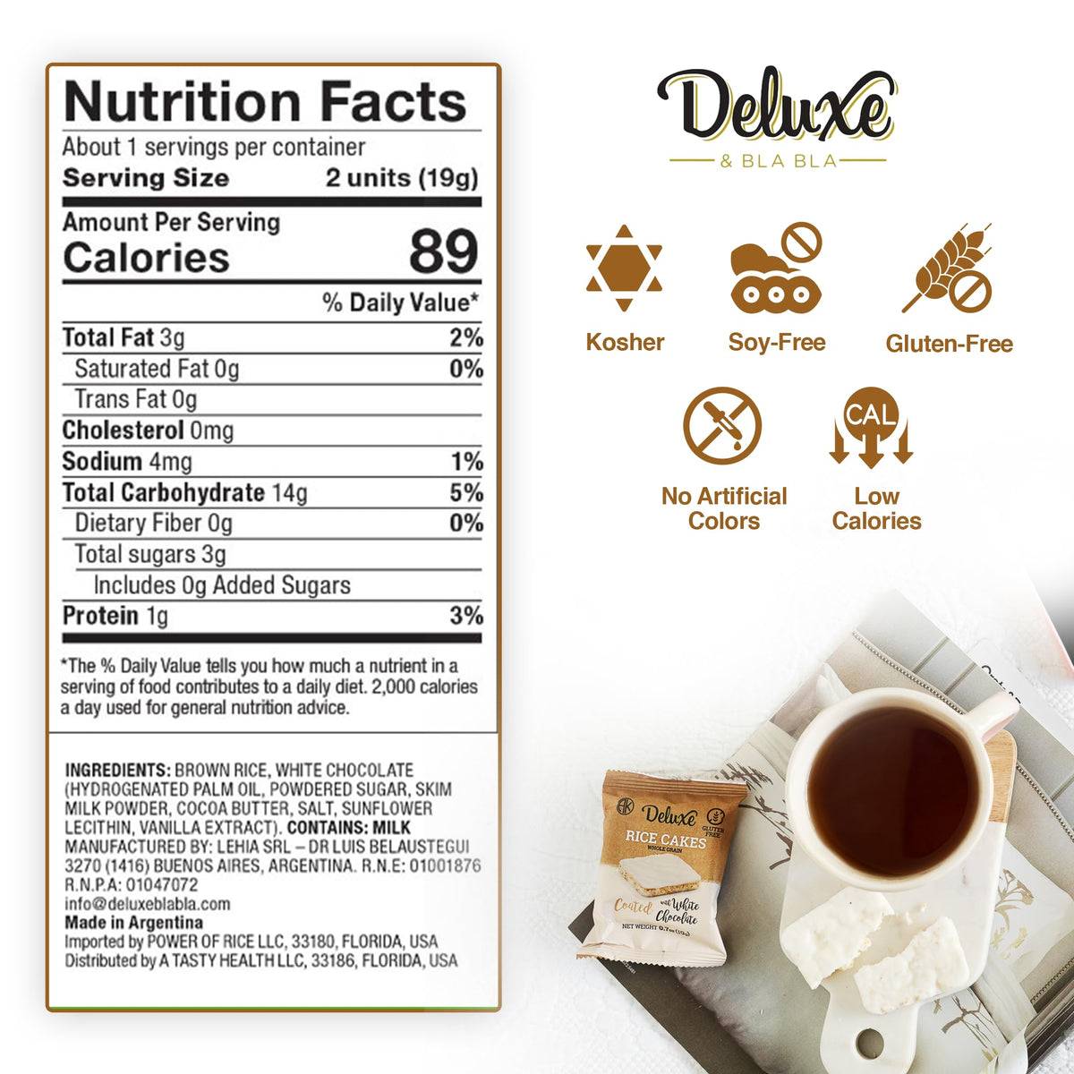 Deluxe & Bla Bla on-the-go packaging keeps snacks fresh and convenient.