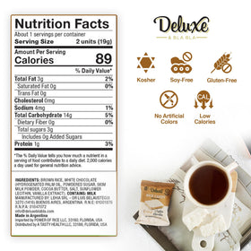 Deluxe & Bla Bla on-the-go packaging keeps snacks fresh and convenient.