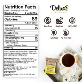 Deluxe & Bla Bla 12-pack display emphasizes convenient grab-and-go snack.