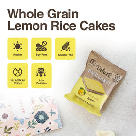 Deluxe & Bla Bla dark chocolate rice cake with rich crunch.