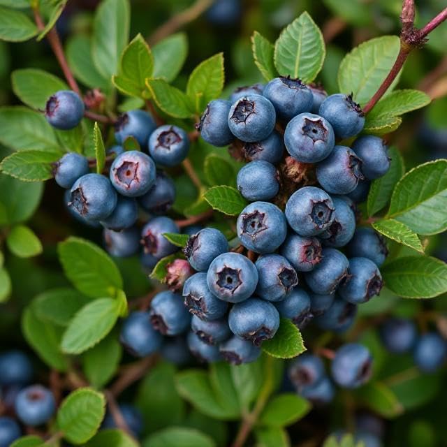 Blueberry powder used in baking and desserts for color and flavor