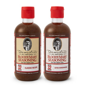 Demitri's Bloody Mary Classic bottle pour for easy at-home cocktails