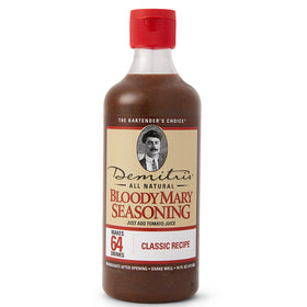 Demitri's Bloody Mary seasoning classic bottle for bold home cocktails.