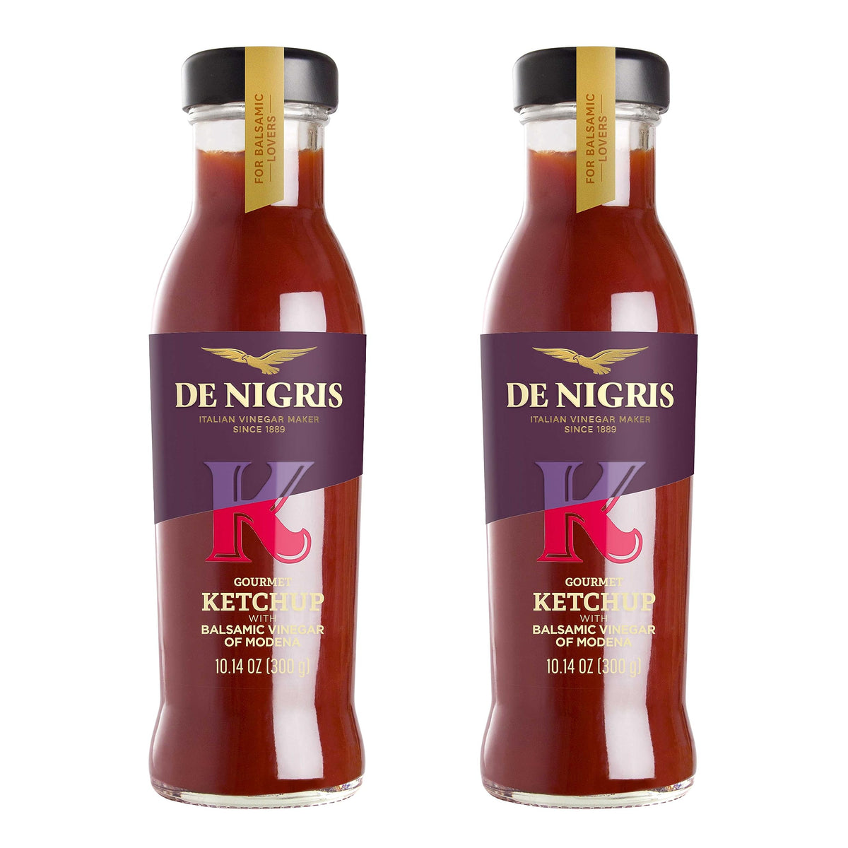 Den Nigris Excellence Ketchup bottle with Modena balsamic for premium flavor.