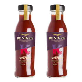 Den Nigris Excellence Ketchup bottle with Modena balsamic for premium flavor.