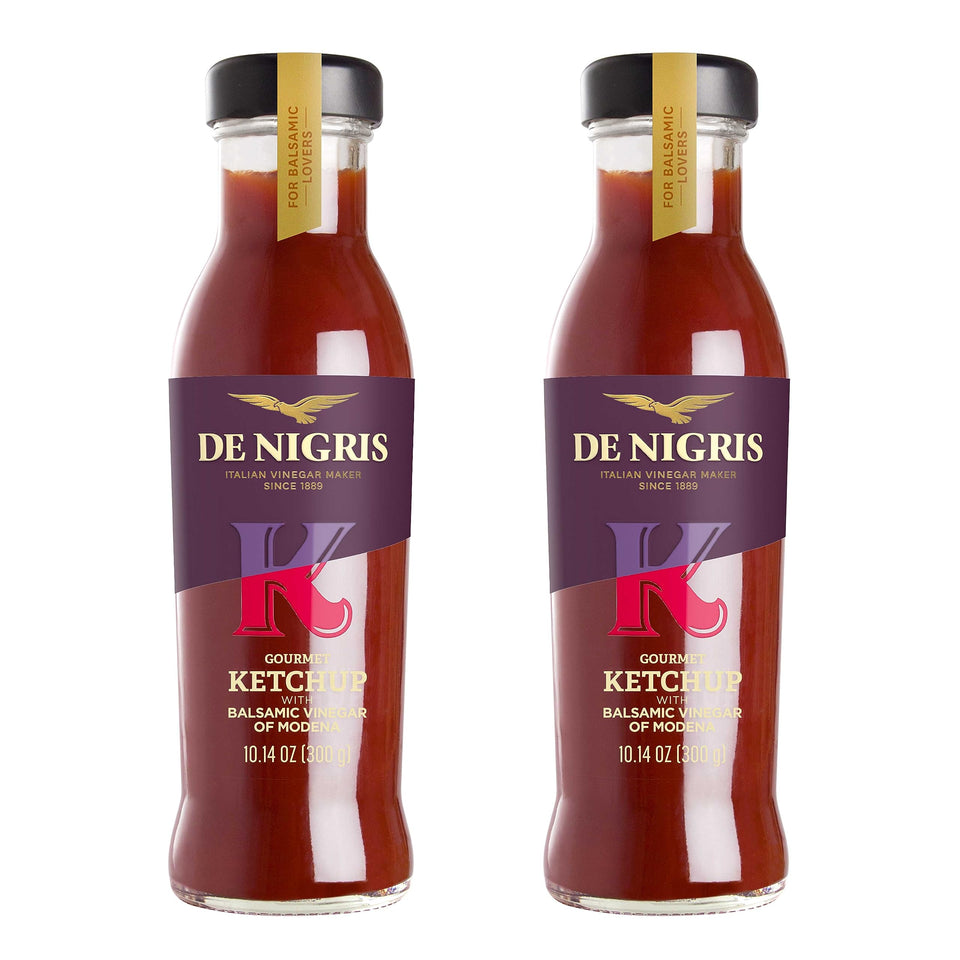 Den Nigris Excellence Ketchup bottle with Modena balsamic for premium flavor.