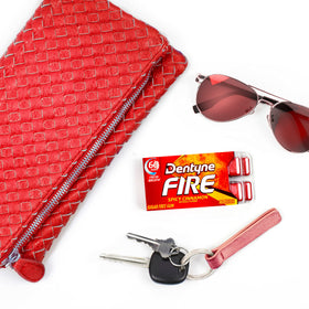 Front view of Dentyne Fire pack for quick grab and go