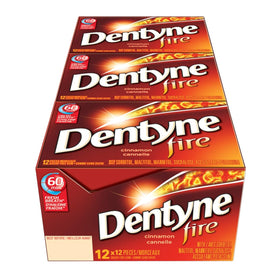 Dentyne Fire spicy cinnamon gum pack for lasting fresh breath