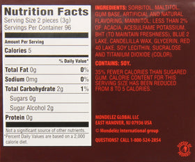 Dentyne Fire spicy cinnamon gum packaging close-up shows bold aroma