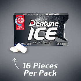 Dentyne Ice Arctic Chill travel pack enables quick breath refresh.