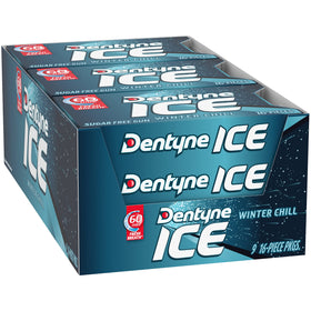 After-meal use of Dentyne Ice Winter Chill gum for a clean finish