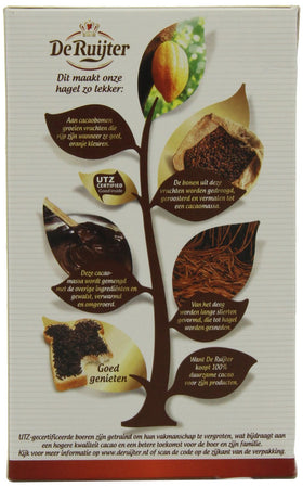 Deruyter Chocoadehagel Puur pack of 3 – convenient Holland-made sprinkles.