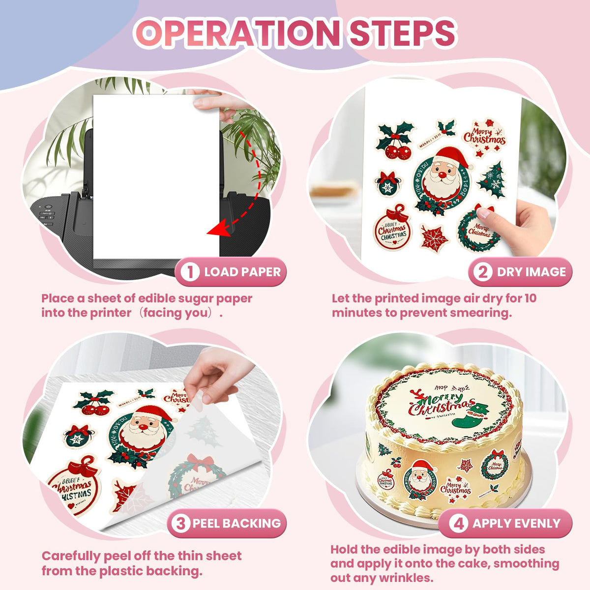 Derzio edible paper on cake and cookies for versatile toppers.