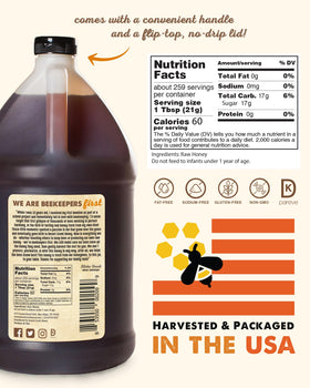 Desert Creek Honey raw unfiltered Texas honey preserves natural pollen and enzymes.