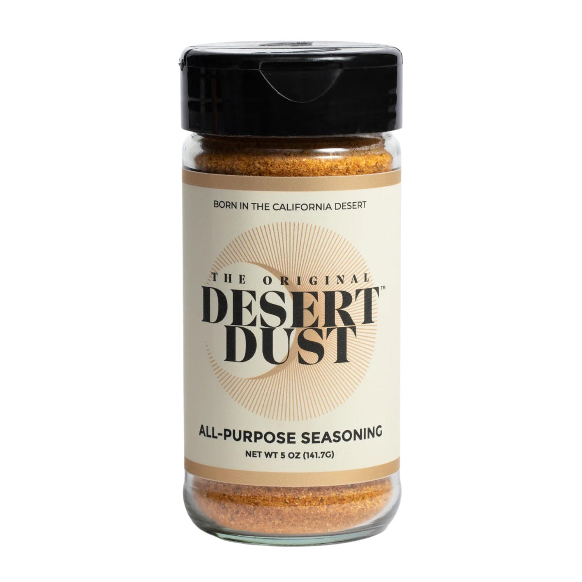 Desert Dust Original bottle front shows smoky aroma ideal for grilling.