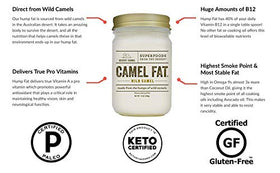 Desert Farms camel hump fat in use in a home kitchen for versatile cooking.