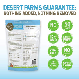 Desert Farms camel milk powder added to baking batter for rich texture
