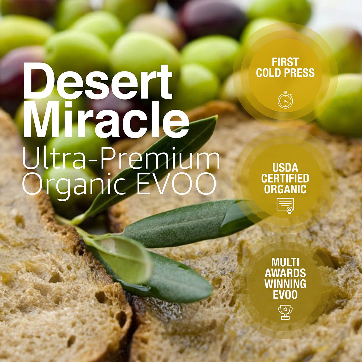 DesertMiracle harvest field and desert landscape emphasizing rugged origin.