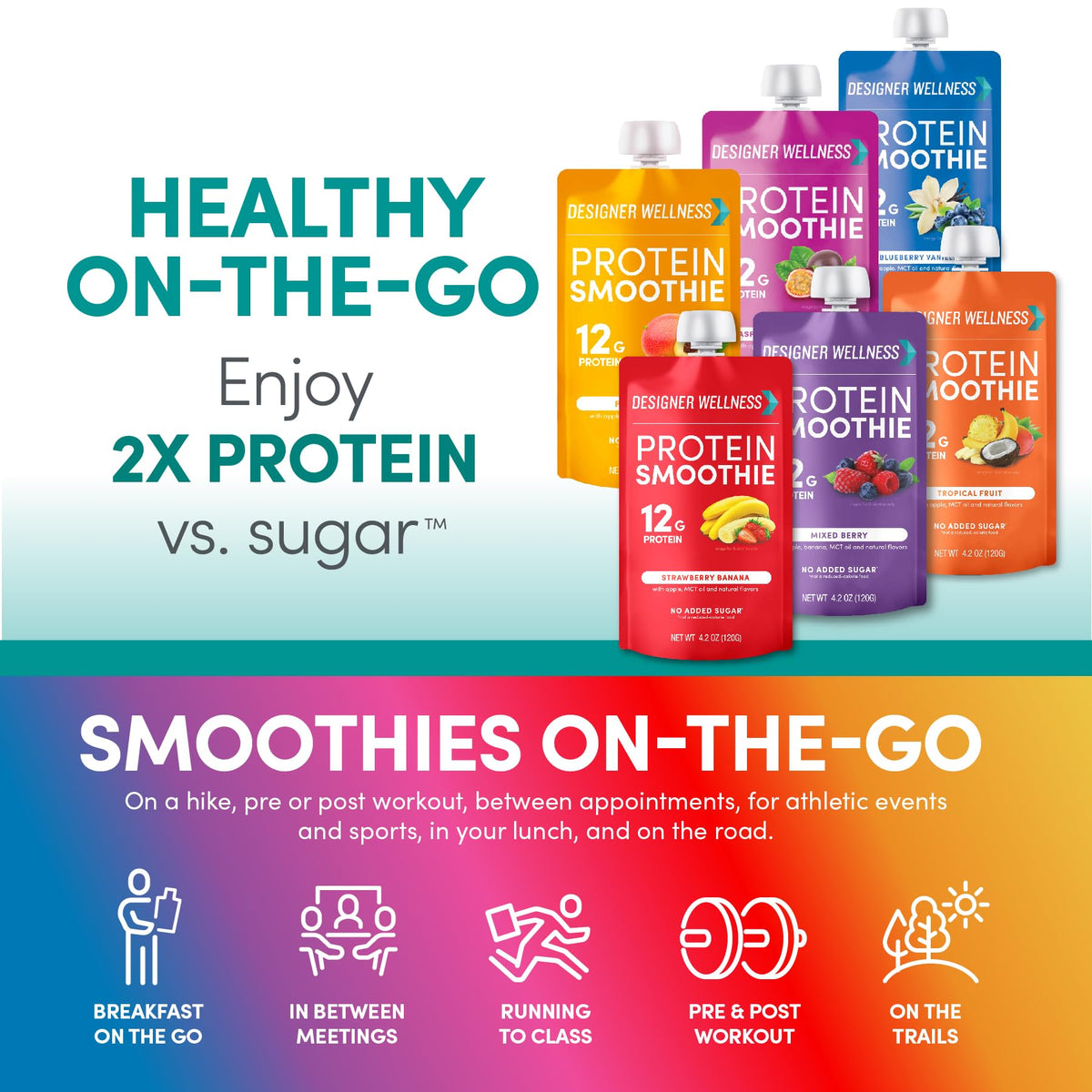 Designer Wellness MCT-oil energy icon suggests quick, sustainable fuel between meals