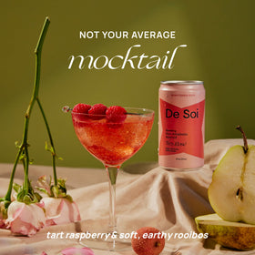 De Soi Très Rosé bottle being poured creates a celebratory, alcohol-free moment