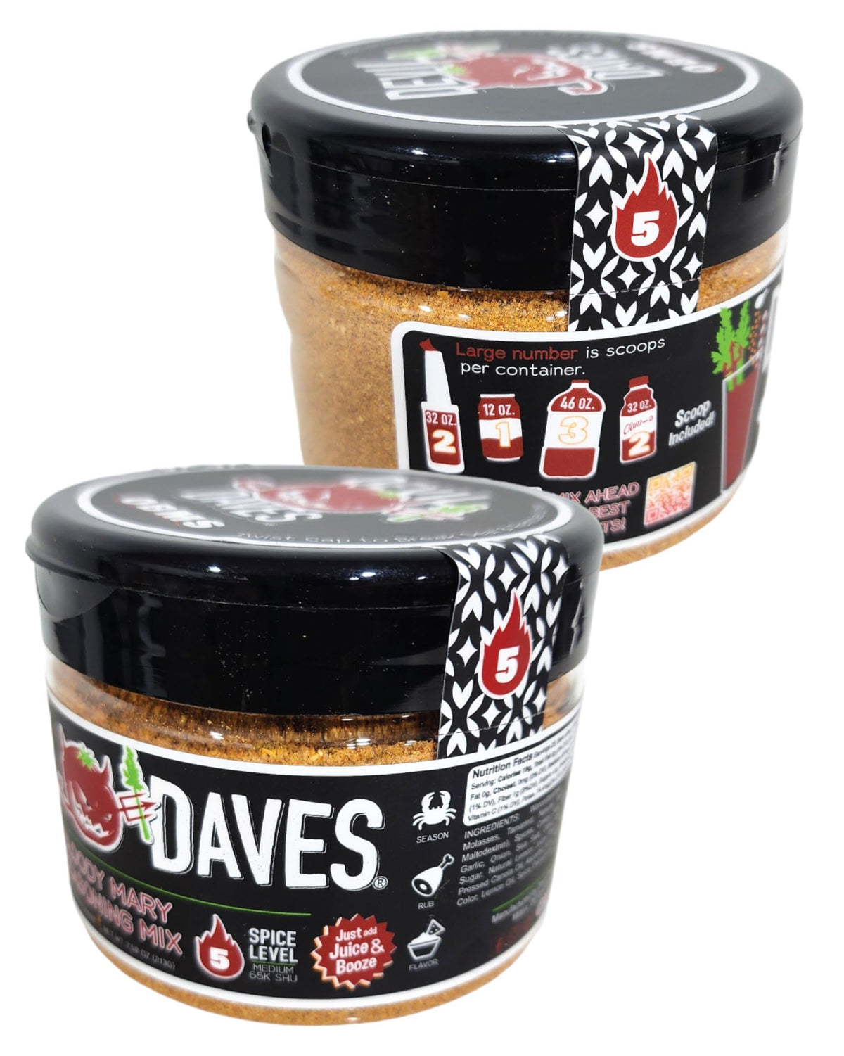 Open tub reveals spice mix with horseradish and citrus notes.