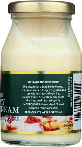 Devon Cream clotted cream topping on biscuits during a snack break.