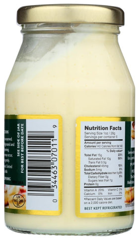 Devon Cream clotted cream drizzled over fresh desserts for rich flavor.