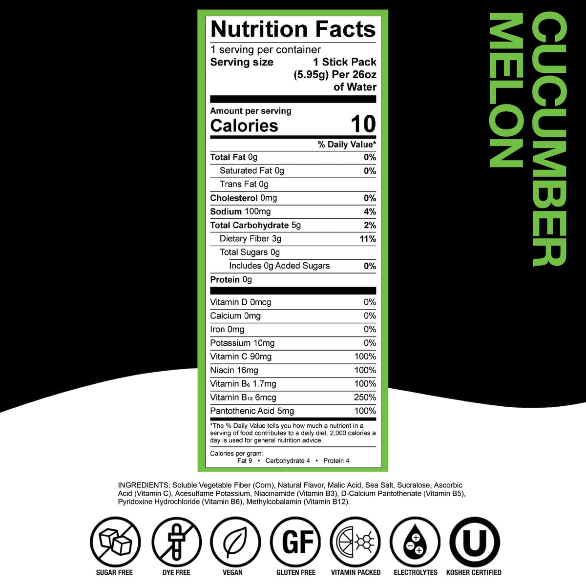 Glass with HydroFLEX shows a refreshing, sugar-free hydration option