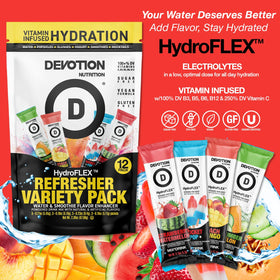 Devotion HydroFLEX dissolving in water for flavorful hydration