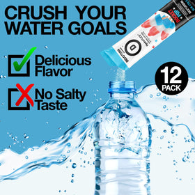 Devotion HydroFLEX Rocket Pop mixed into sparkling water for enhanced taste.