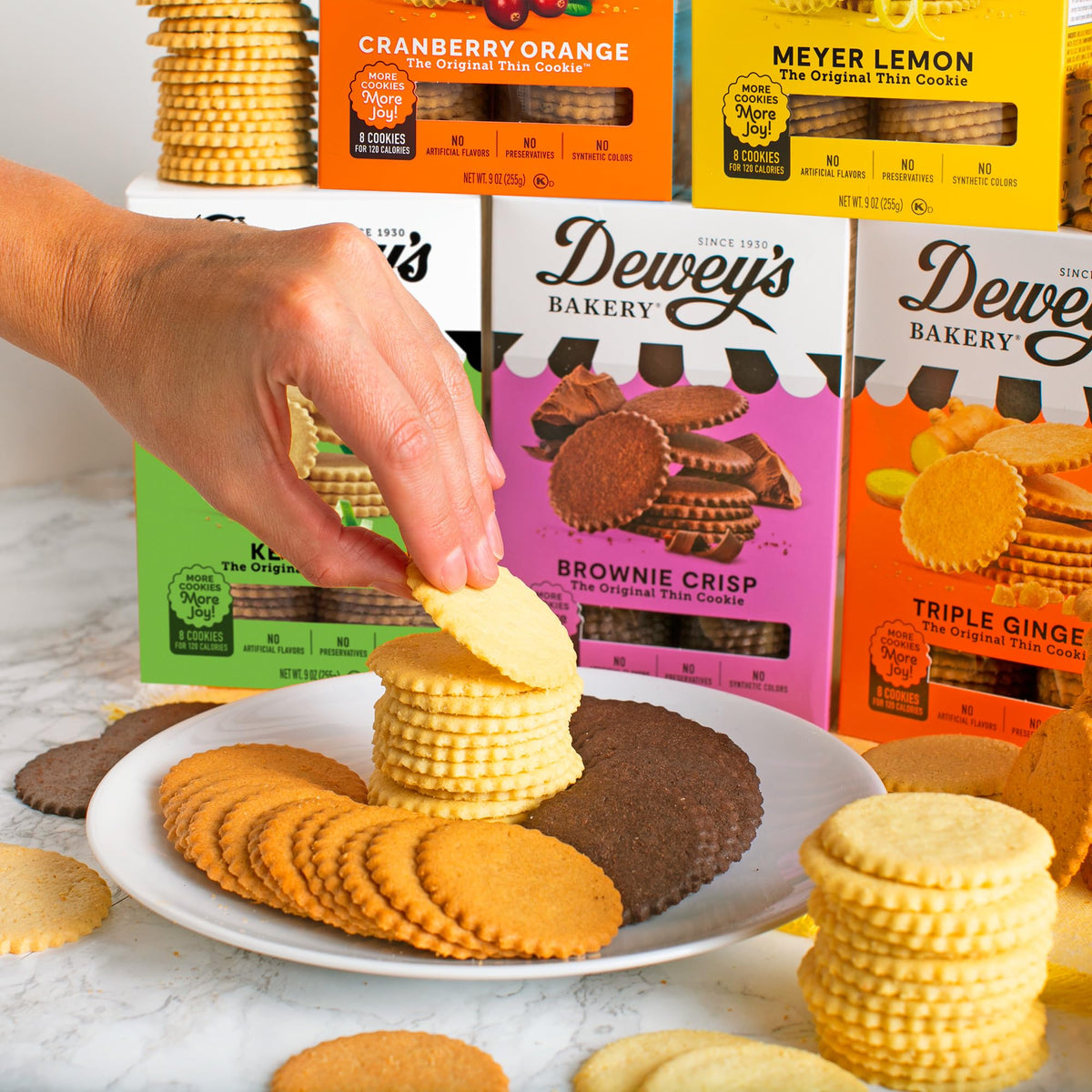 Low-calorie appeal shown with eight cookies for 130 calories or fewer