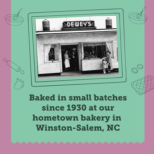 Dewey's Bakery cookies on a wooden board convey artisanal freshness