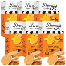 Dewey's Triple Ginger Moravian Thin close-up with candied ginger and bold flavor
