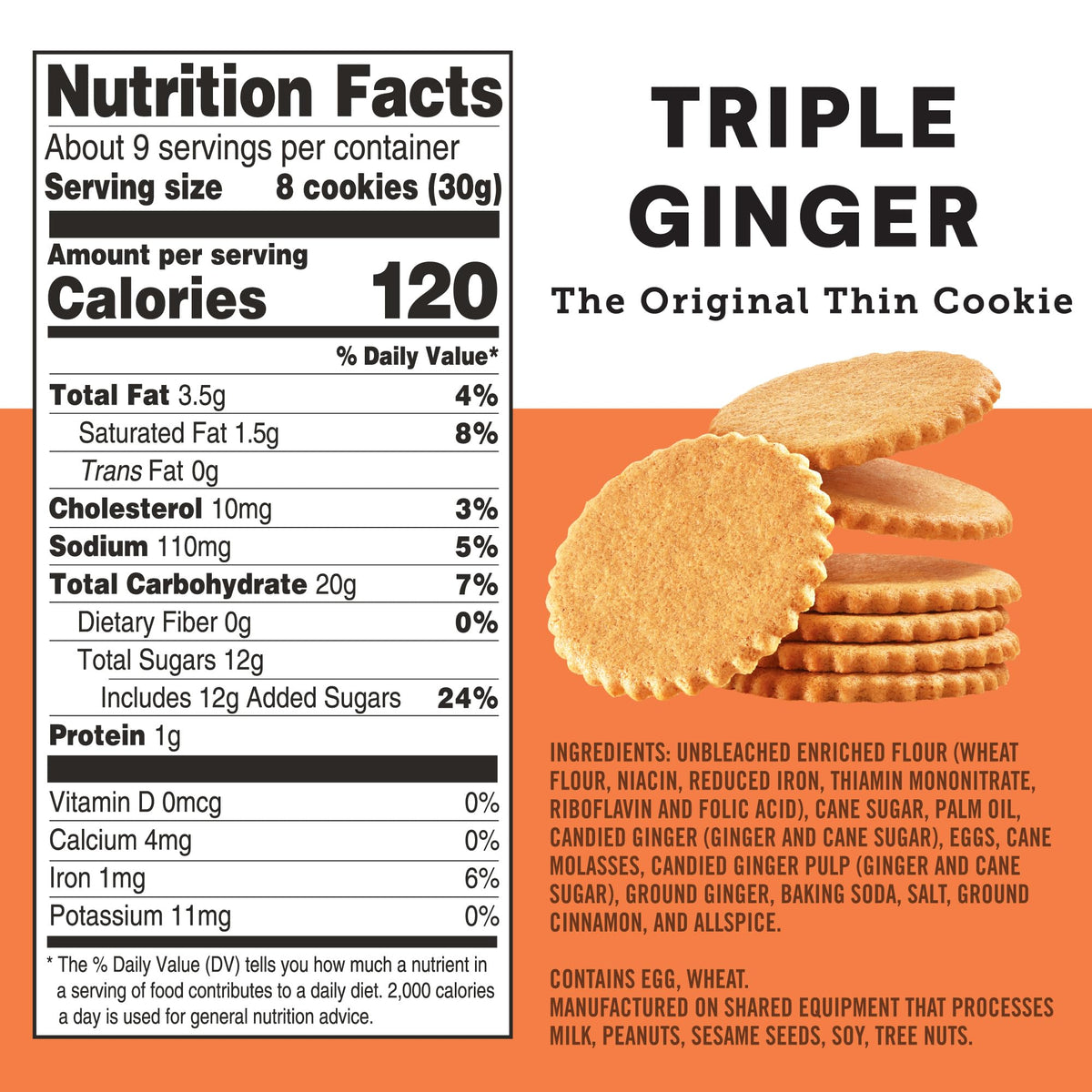 Dewey's Moravian Thin cookie close-up highlighting crisp bite and color