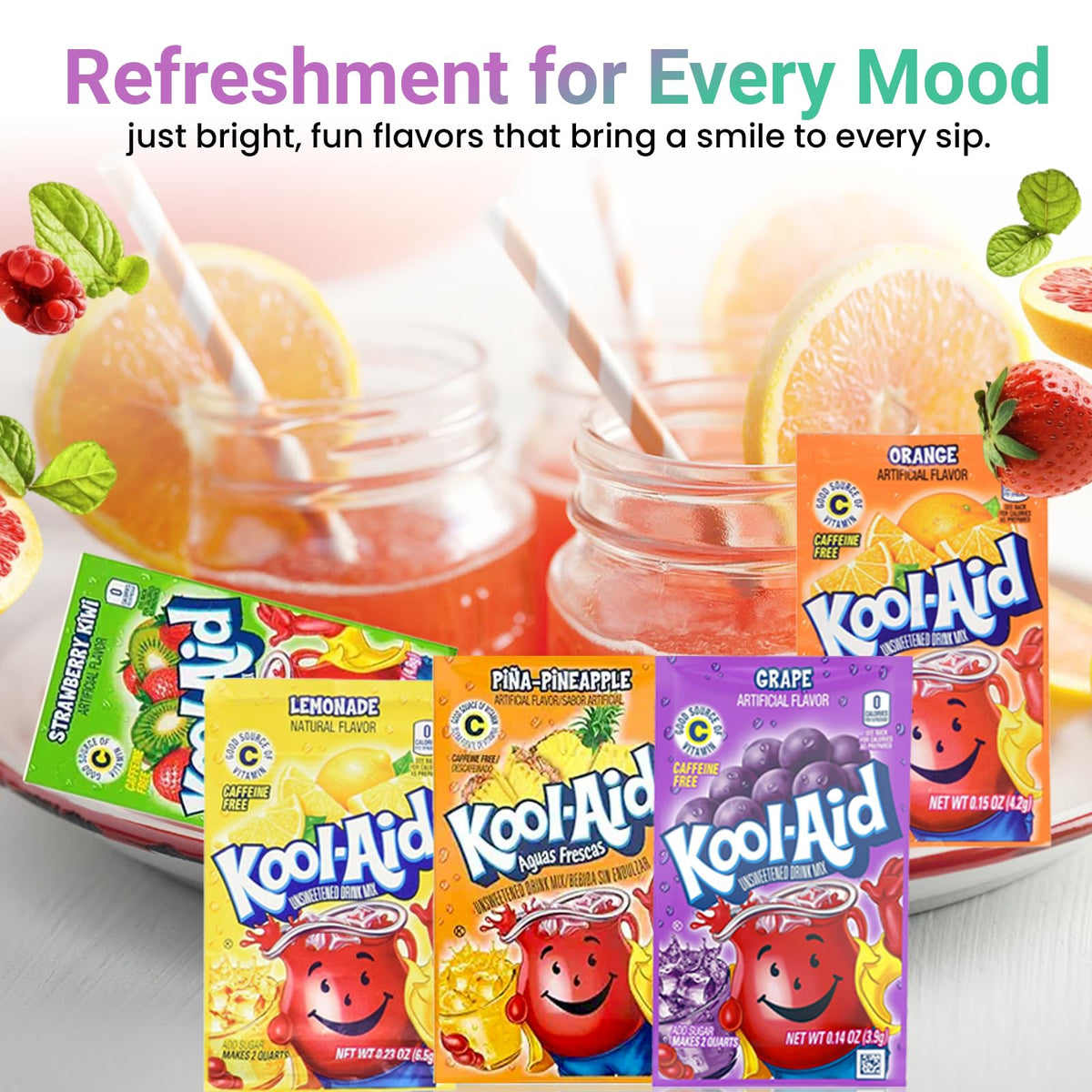 DF LUXURY Kool Aid 18-pack stickers included for personalized party decor