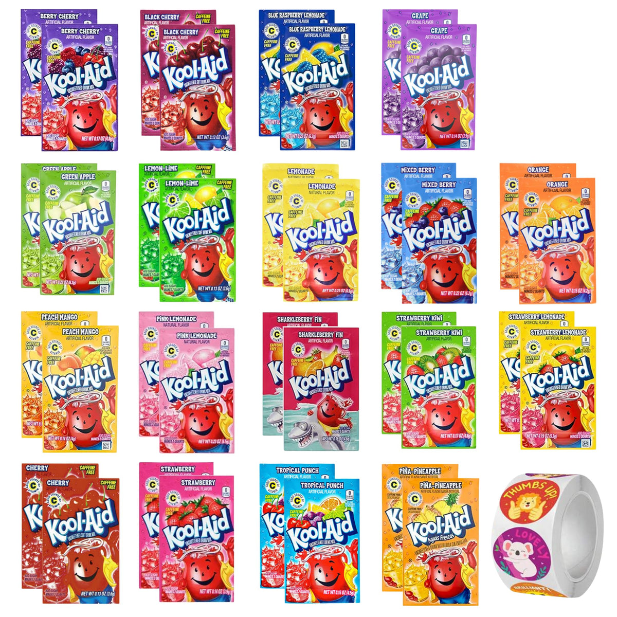 DF Luxury Kool Aid ultimate variety box shows a colorful assortment for quick drinks