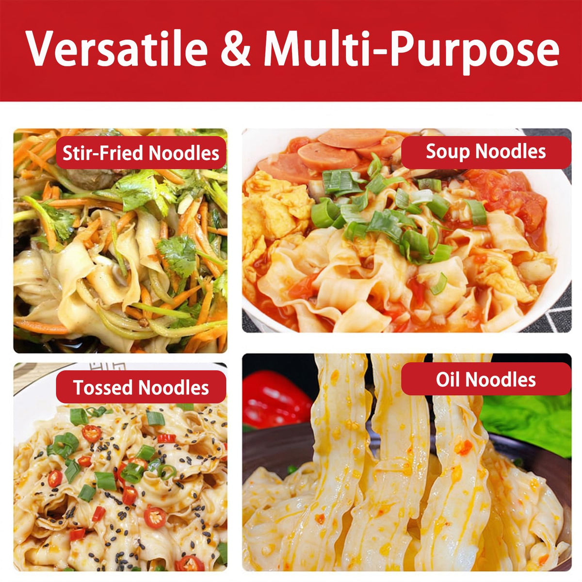 DGYLHBJ knife-cut noodles showcase a chewy texture ideal for saucy stir-fries.
