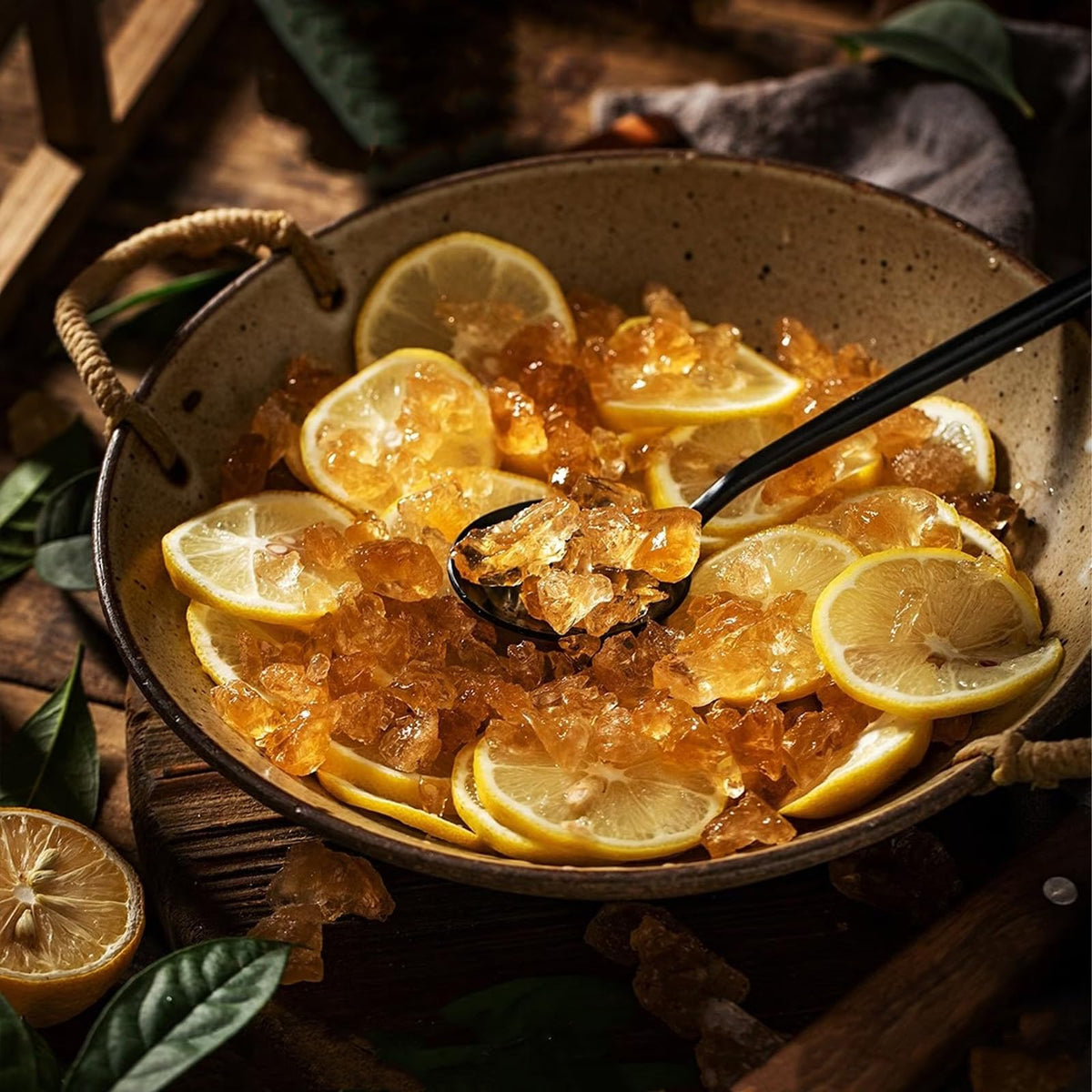 DGYLHBJ amber-hued sugar enhances coffee or hot beverages