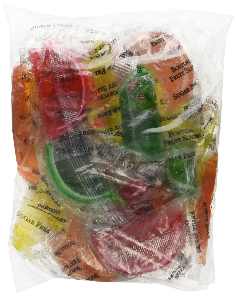 DiabeticFriendly sugar-free assorted fruit slices, individually wrapped, ideal for on-the-go snacking.
