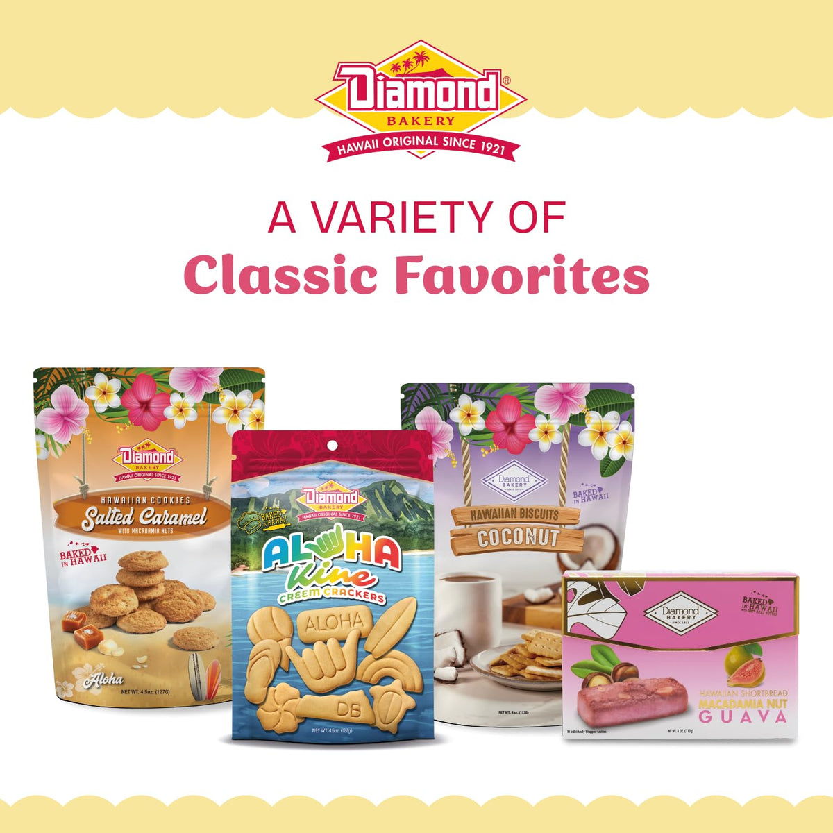 Diamond Bakery crackers close-up showing light salt and crunch.