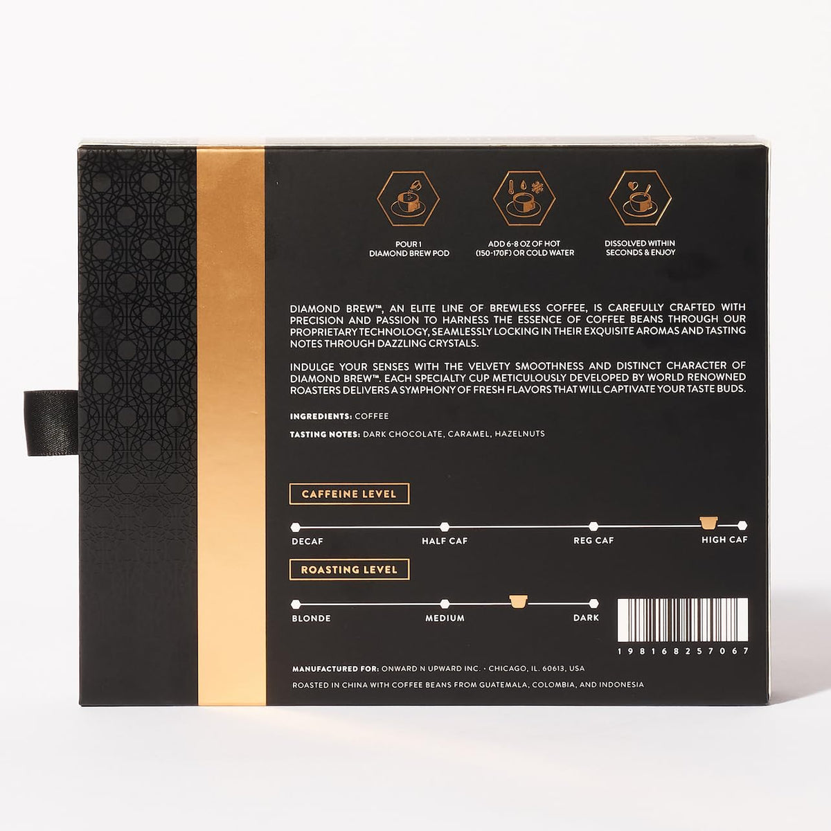 Diamond Brew twelve-pod package ready for multiple servings